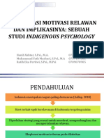 Eksplorasi Motivasi Relawan Berdasarkan Budaya Indonesia