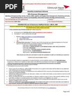 Monthly Instalment Scheme MSC Business Management: This Form Is Applicable For Africa-Based Students Only