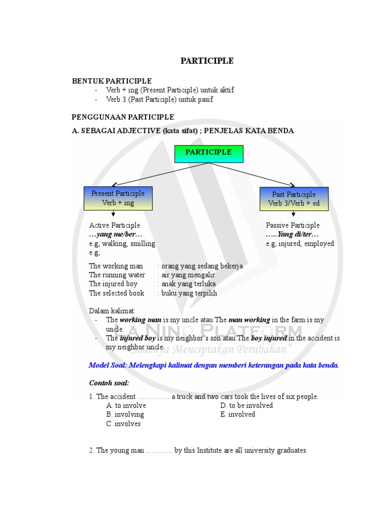 Participle Syntactic Relationships Cognitive Science