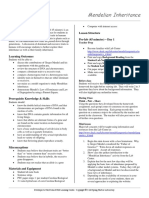 Lesson Plan Mendelian Inheritance