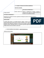 Actividad Interactiva y Documento Peligros y Riesgos en Sectores Económicos