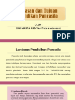 Landasan Dan Tujuan Pendidikan Pancasila