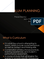 Curriculum Planning