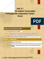 SPB 3.1 Fasilitasi TPID Dalam Penyediaan Peningkatan Kapasitas Teknis Desa (P2KTD)