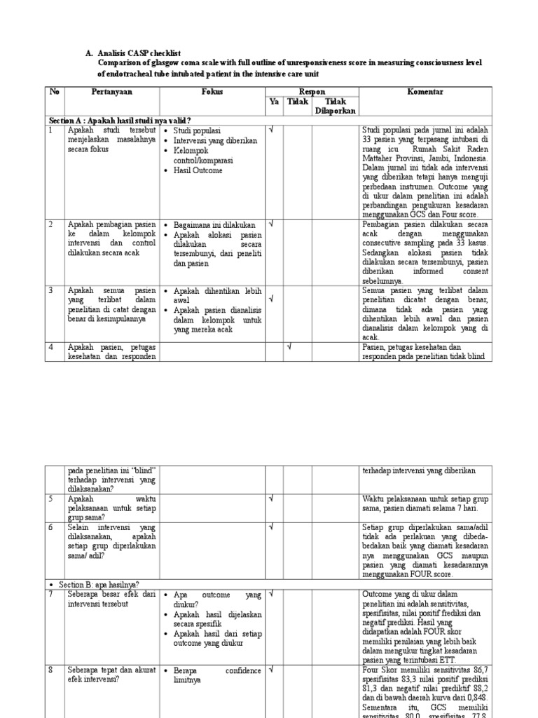 CASP Checklist | PDF
