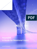 Faunadb: A Guide For Relational Users: Technical Whitepaper