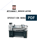 Operation Manual: Bench Lathe
