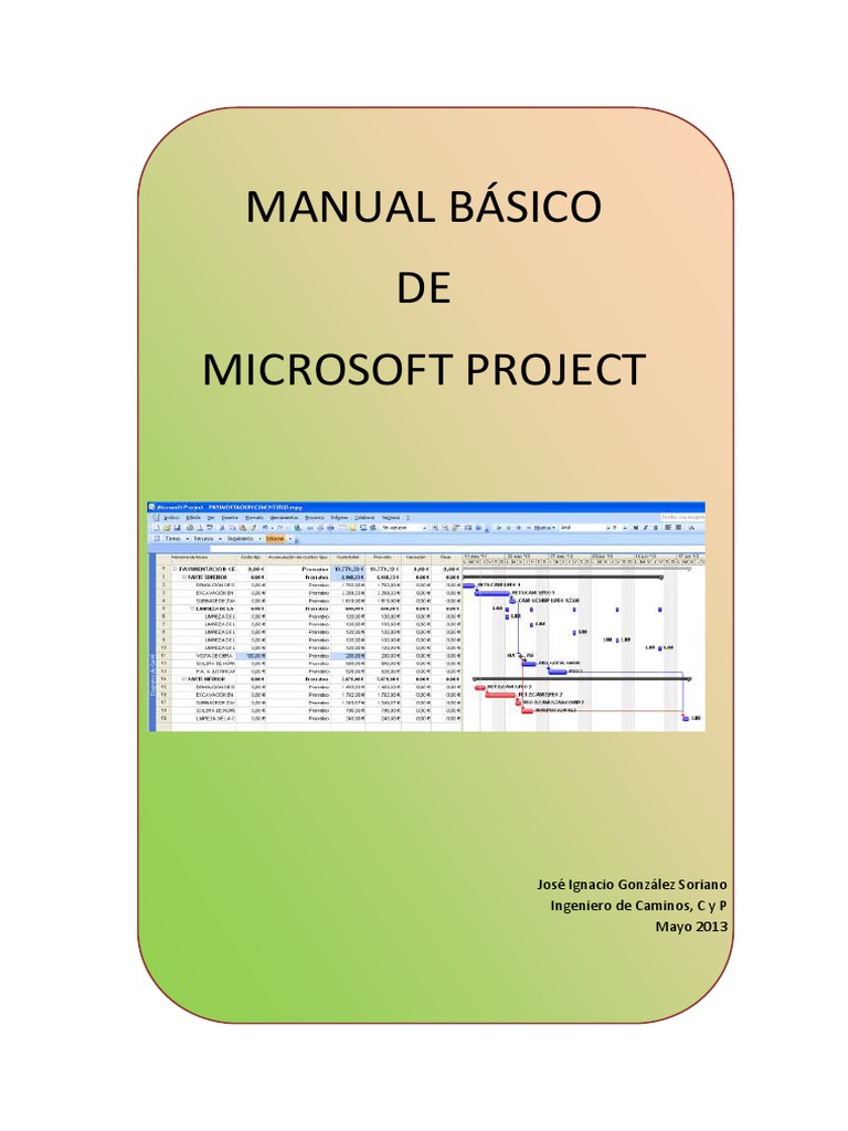 Manual Basico de Microsoft Project PDF | PDF | Microsoft | Informática
