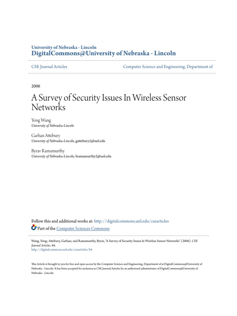 Security PDF | PDF | Wireless Sensor Network | Public Key Cryptography