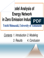 A Model Analysis of Energy Network in Zero Emission Industrial Park