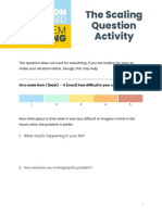 The Scaling Question Activity