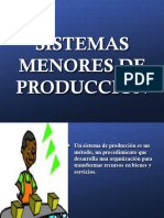 Sistemas Menores de Produccion