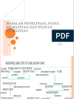 Masalah, Judul, Tujuanpelitian