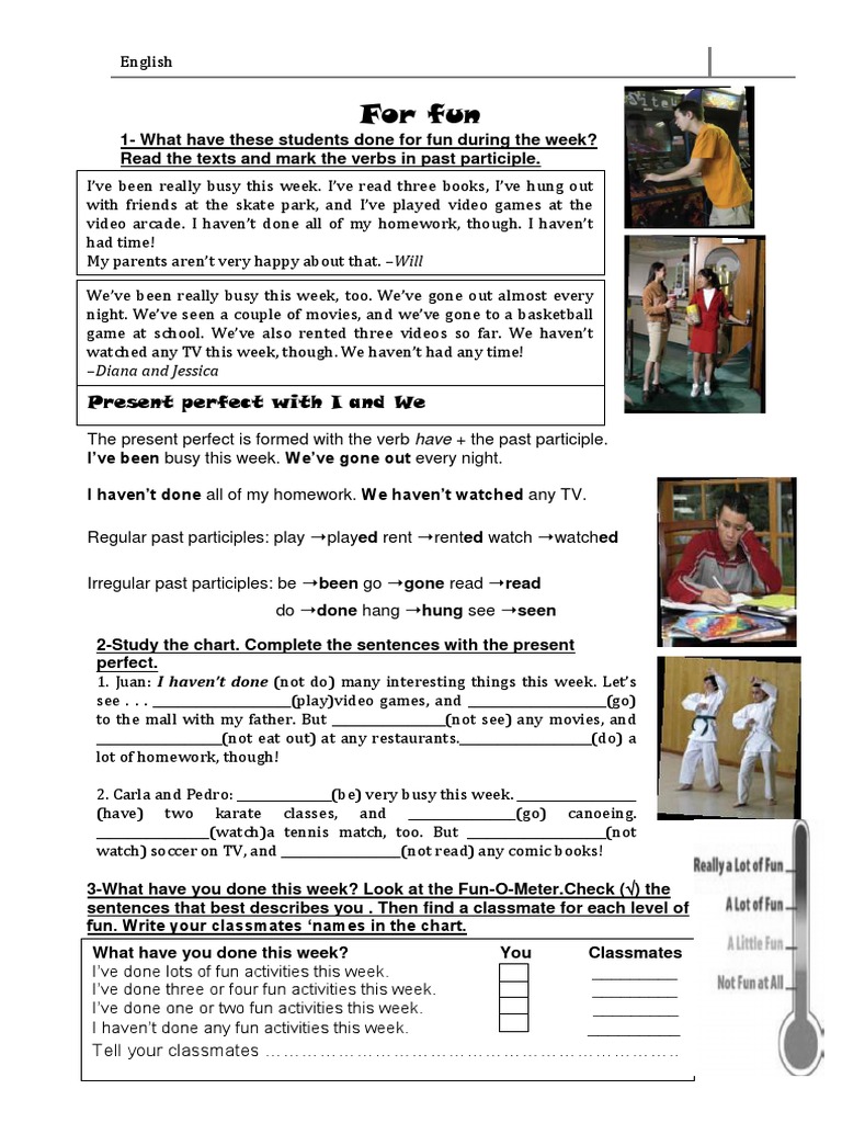 Present Perfect 2019 Download Free Pdf Leisure