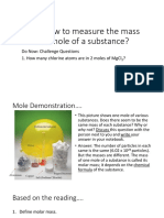 Molar Mass and Mass To Moles Conversions