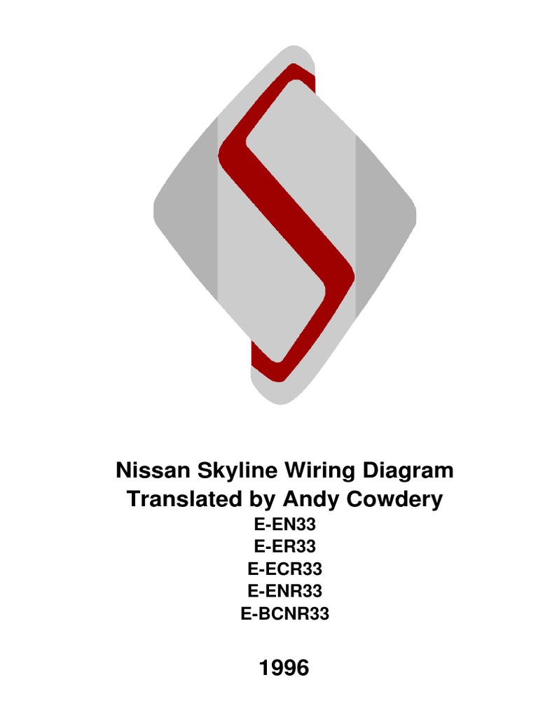Nissan Skyline R33 Wiring Diagrams PDF Equipment Vehicle Parts