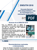 Encuesta sobre Disponibilidad y Uso de Tecnologías de la Información y la Comunicación en los Hogares 2018