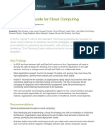 Gartner Research Cloud Computing Planning Guide 2019