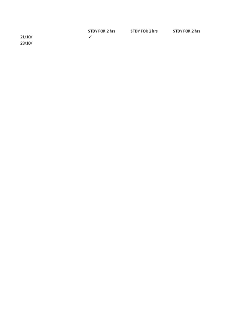 Daily Scedule | PDF