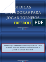 eBook 05 Dicas Para Jogar Torneios Freeroll