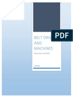 Belt Drives AND Machines: (Document Subtitle)