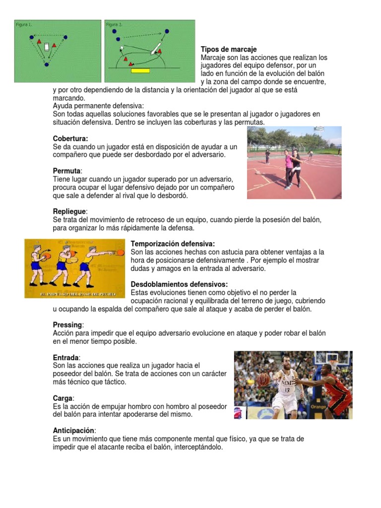 Tipos de Marcaje | PDF | Defensor (Asociación de Fútbol) | Deportes