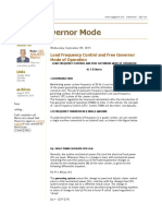 Load Frequency Control and Free Governor Mode of Operation