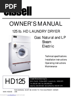 Cissell Dryer Wiring Diagram - 9