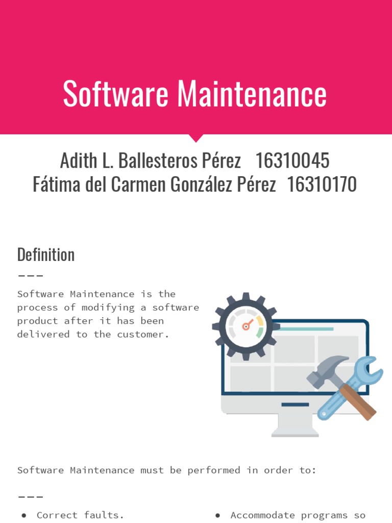 Software Maintenance PDF Software Computer Engineering