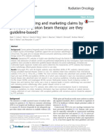 Online Advertising and Marketing Claims by Providers of Proton Beam Therapy: Are They Guideline-Based?