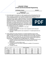 CE 425 Water Supply and Pollution Homework Design Problems