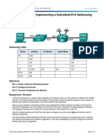 8.1.4.8 Lab - Designing and Implementing a Subnetted IPv4 Addressing Scheme.docx