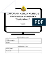 Laporan Kerja Kursus Asas Sains Komputer