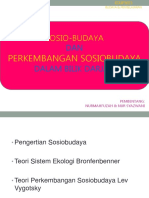 Perkembangan Sosiobudaya