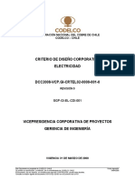 DCC2008-VCP - Gi-Crtel02-0000-001-0 - Criterio de Diseño Electricidad PDF