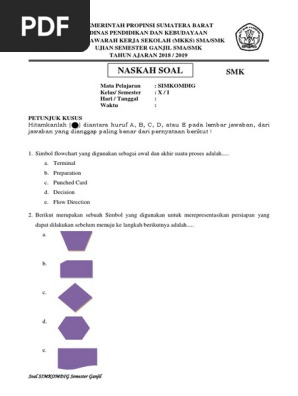 Soal Simkomdig X Smk Docx