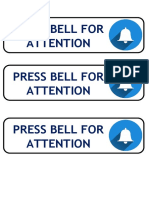 Press Bell For Attention Press Bell For Attention