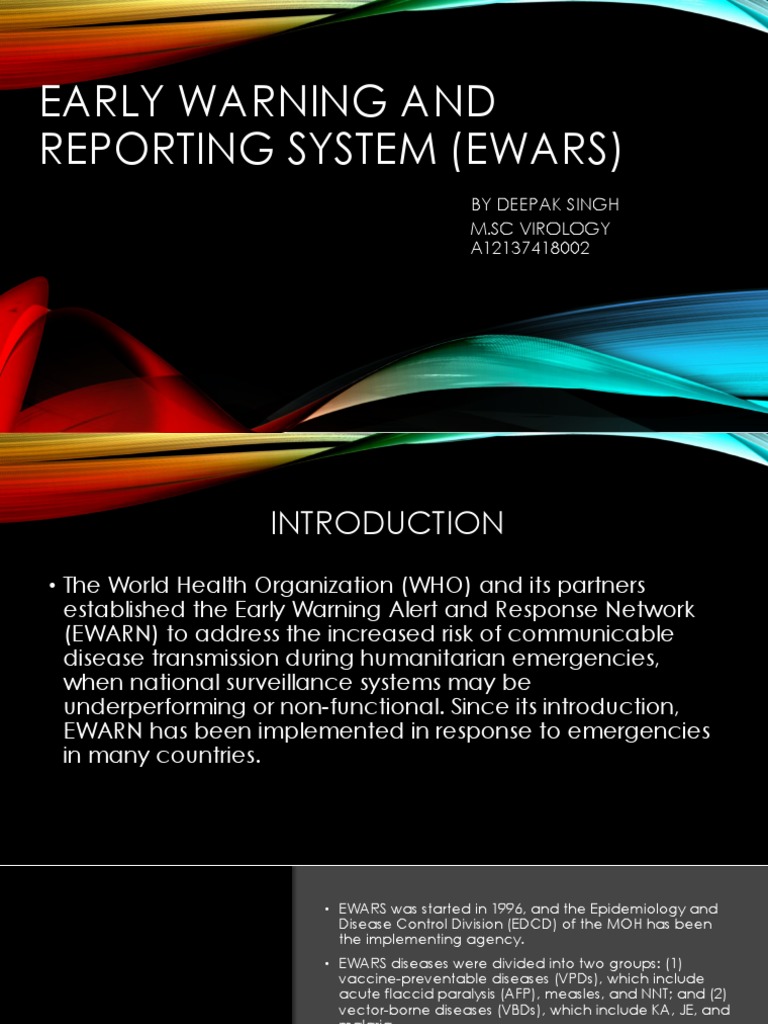 Early Warning and Response System PDF Pandemic Viral Diseases