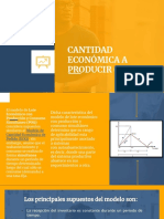 Cantidad Económica A Producir (Poq)