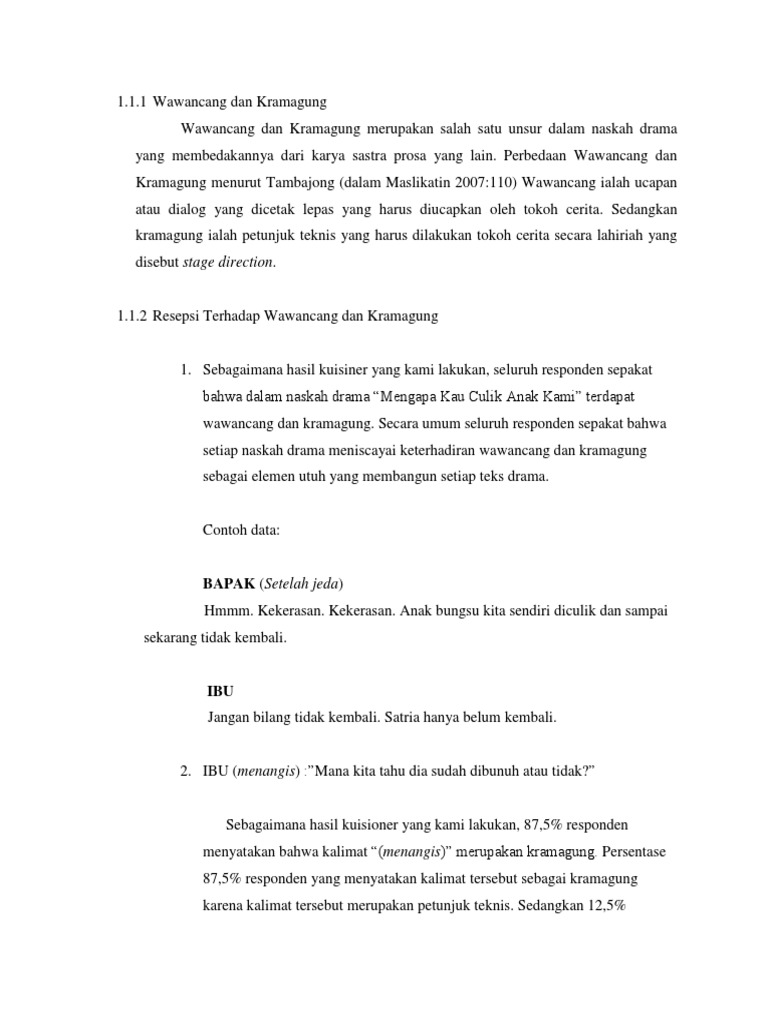 Wawancang Dan Kramagung PDF