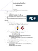 Biochemistry Unit Test