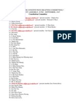 Members of The Constitution Drafting Committees