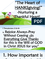 Nurturing A Thankful Heart!