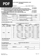 Test Data Sheet For Electrosurgical Unit Ids Series