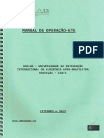 Manual de Operação Da ETE PDF