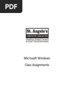 Microsoft Windows Class Assignments