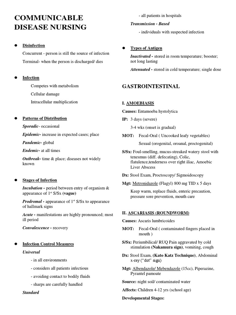 Communicable Disease Nursing | PDF | Pneumonia | Rabies