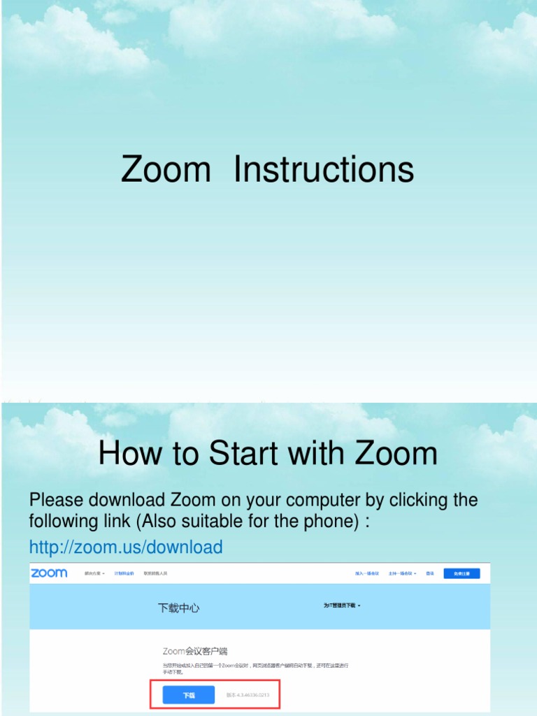 Zoom Instructions PDF PDF Operating System Families Computer