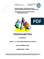 Cuaderno de Trabajo Trigonometria - I Período