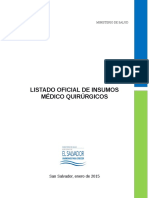 Listado Oficial Insumos Medicos Quirurgicos PDF